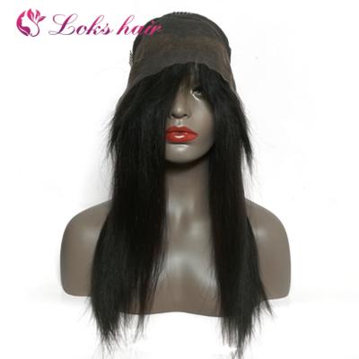 China Real Human Hair Body Wave Brazilian Hair Lace Front Wig, Free Lace Wig Samples, Straight Wig for sale