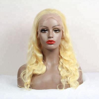 China Wholesale 613 Human Hair Full Lace Body Wave Wig Blonde Wig for sale