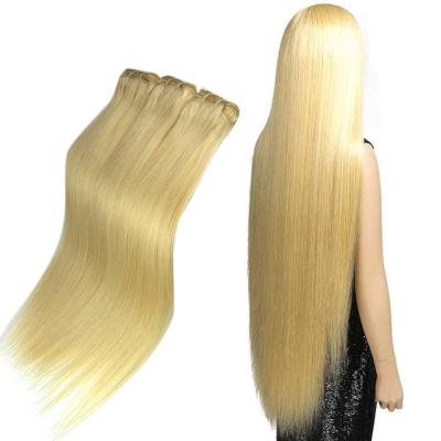 China Wholesale Colored 100% Silky Straight Wave Brazilian Human Hair Extensions 42 38 36 34 32 30 40 Inch 613 Long Blonde Virgin Hair Bundles for sale