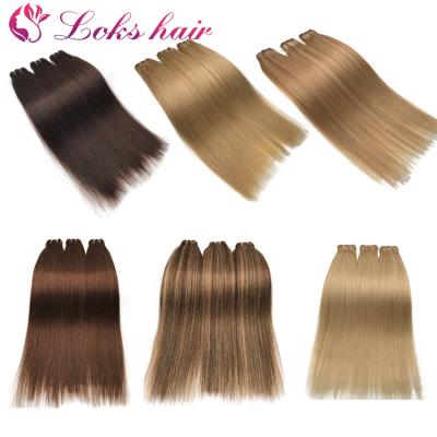 China Wholesale Clean Natural Colored Virgin Brazilian Hair Weave Blonde And Brown Hair Bundles For Sale Fast Shipping Accept Paypal for sale