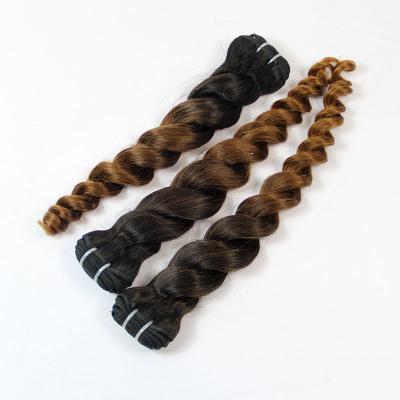 China Wholesale Cheap 100% Top Curl Grade Braiding Cuticle Aligned Pretty Ombre 1b/30 Curl Two Tone Virgin Russian Braiding Hair for sale