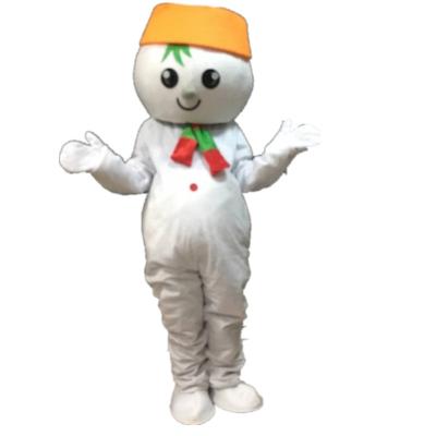 China Party Christmas Snowman Costume Christmas Tree Props Custom Adult Santa Claus Mascot Headgear for sale