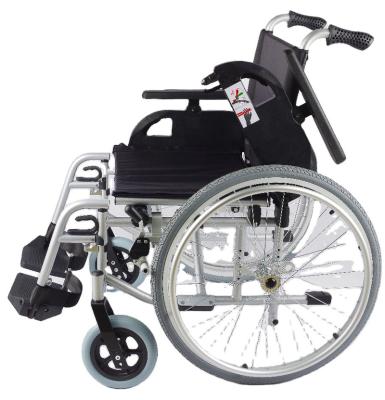 China Rehabilitation Center Durable Economical Portable Folding Steel Manual Wheelchair for Disabled and Elderly for sale