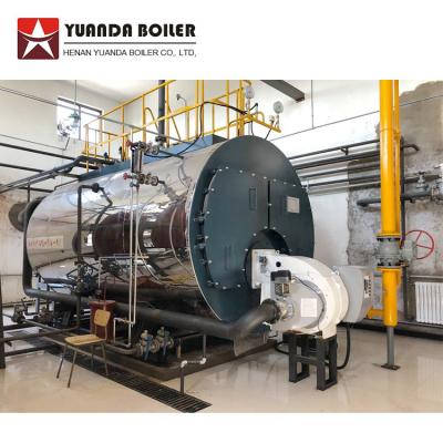 China Yuanda WNS horizontal firetube horizontal steam boiler same with Fulton steam boiler for sale