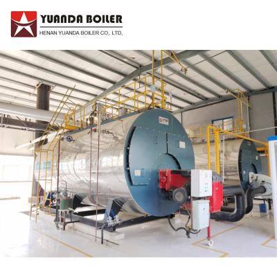 China WNS horizontal 0.5 ton to 20 ton gas oil fired steam boiler for dry cleaning machine price for sale