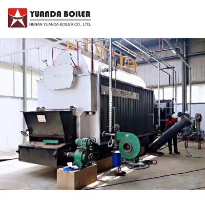 China DZL Horizontal 2 Ton Chain Grate Stoker Automatic Feeding And Removing Dust Coal Fired Steam Boiler for sale