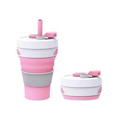 China Custom Safe Portable Collapsible Collapsible Reusable Folding Travel Supplier Food Grade Coffee Cup Collapsible Cup Silicone for sale