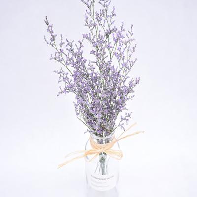 China Promotional Gifts Colorful Romantic Dry Preserved Limonium Flower Love Grass Desmodium Gyran For Decorations for sale