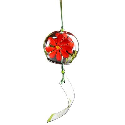 China Japan New Promotion Wholesale Gift Design and High Quality Bell Glass Wind Chime for sale