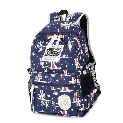 China school & Everyday Life The Union Jack Manufacturer Knapsack Backpack School Bag For College College Teenagers Boys for sale