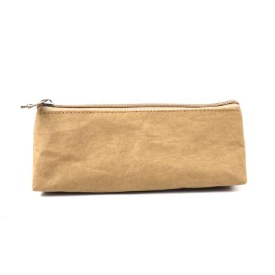 China Schools & Offices OEM Triangle Zipper Manufacturing Kraft Paper Pen Bag Stand Up Pouch Pouches for sale