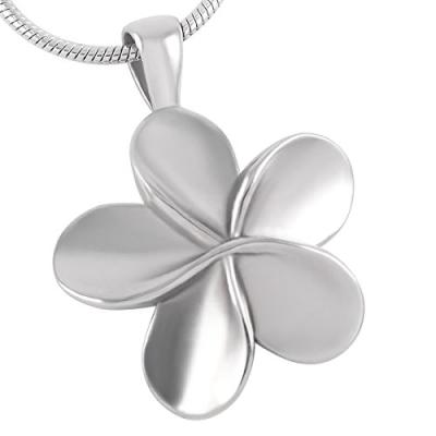 China CLASSIC Five-Petaled Keepsake Urn Cremation Ashes Necklace Keepsake Flower Pendant Necklace for sale