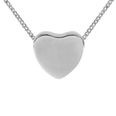 China CLASSIC Silver Heart Necklace Secret Memorial Cremation Urn Memorial Pendant for sale