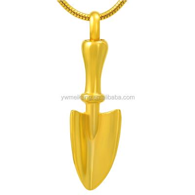 China CLASSIC Jewelry Ash Urn Gold Shovel Shape Cremation Pendant for sale