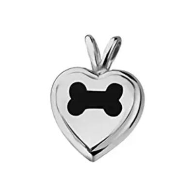 China CLASSIC Printed Heart of Bones Puppy Cremation Urn Pendant for sale