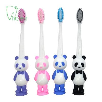 China Tribest Private Label 2022 Disposable Soft Bristle Cartoon Handle Toothbrush Kids Toothbrush for sale