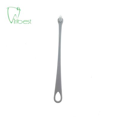 China Tribest Viable Private Label Plastic Cheap Custom Wall Mounted Soft Teeth Whitening Long Handle White Pet Cat Dog Toothbrush In Bulk for sale