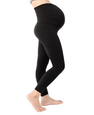 China Breathable 4-Stretch Blush Fabric High Waist Plus Size Maternity Yoga Pregnancy Wear Pants for sale