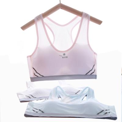 China 2 Sets Kids Sports Bra Youth Breathable Bra Breathable Age Girl Kids Wear Teen Clothing for sale