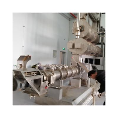 China 5T/h commercial aquaculture feed production machinery repair shops insurance R&D twin screw extruder pelletizing line for sale