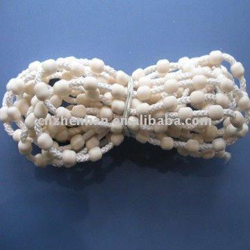 China Thick Plastic Plastic Ball Chain-Roller Bead String Curtain Component-5.4*12.8mm POM Blind Accessories for sale