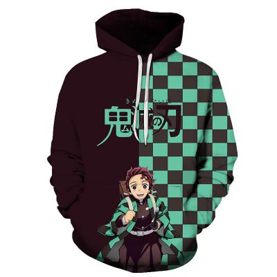 China Anti-Wrinkle Manufacturers Border 3D Hoodies Men's Casual Wear Custom 3D Sweater Printing Hooded Sweater Ghost Blade for sale