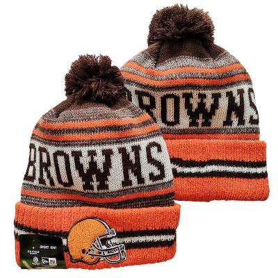 China breathable & Waterproof 2021 Winter Wearing Warm American Football Sports Beanies All Teams Fashion Sports Tobbage Hats for sale