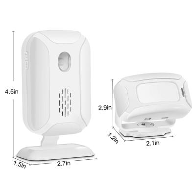 China 918ft Over 36 Chime Melidies 4 ABS Plastic Operation Levels Adjustable Volume PIR Motion Sensor Hotel Doorbell Wireless for sale