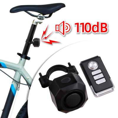 China Brief & IP54Waterproof 7Volume 110DB Color IP54Waterproof 110DB USB Lithium Motorcycle Single Adjustable Rechargeable Electric Bicycle Motorbike Anti Theft VibrationAlarm for sale