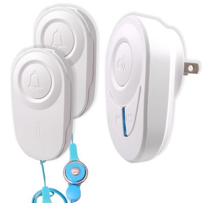 China 48 Ringtons 48 Melodies with 5 Volume Levels Alarm 400M Wireless Waterproof Door Bell 2 Button Chime Ding Dong Kit with 1 Receiver for sale