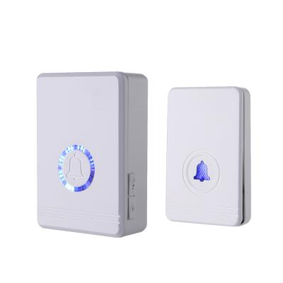 China ABS 400m Plastic Funny Dog Bark Doorbell Ip54 Waterproof 433mhz Volume Plug-in Factory Outdoor Long Range 97db High End Wireless Doorbell for sale