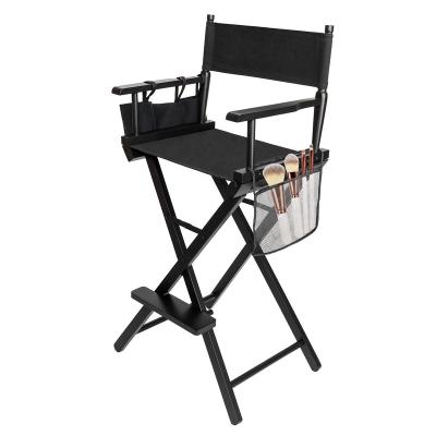 중국 Black Foldable Makeup Artist Director Chair for Sale Make up Chair Aluminium Beauty Salon Reception Chairs Fishing Chair Metal 판매용