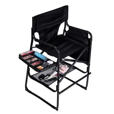 China Custom aluminum foldable high quality adjustable portable permanent professional makeup chair for salon for sale