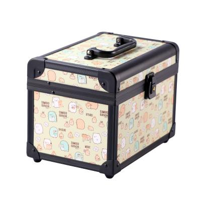 중국 Wholesale portable aluminium hard beauty makeup train cosmetic case lock portable cosmetic makeup case 판매용