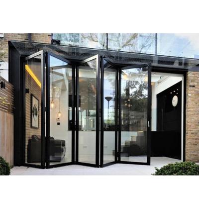 China Thermal Insulation Blh-79 Simple Design Glass Folding Door Hardware Folding Doors Bamboo Soundproof Folding Doors Accordion Room Divider For Home for sale