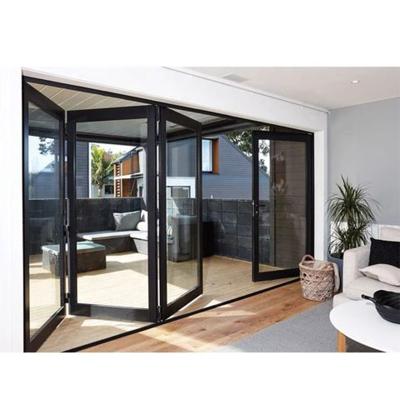 China Thermal Insulation Blh-82 Chinese Top Brand Concertina Folding Doors Industrial Folding Door Folding Door Wood For Home for sale