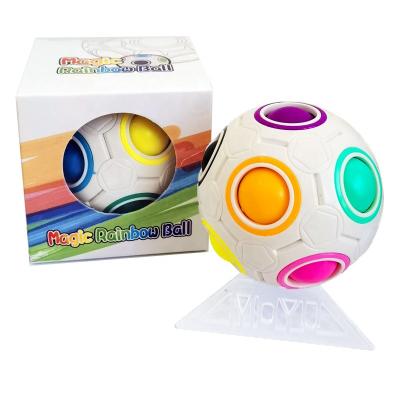 China ABS Moyu New Arrival Fun Cube Puzzle Spinning Person Magic Rainbow Ball Relax Toys for sale