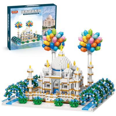 China Building Toy Moyu Hot Selling Micro Building Blocks Mold Creative Building Blocks Great Gift Taj Mahal In Blocks Toy for sale