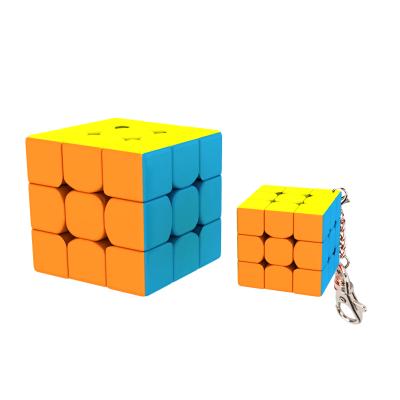 China Cartoon Toy MoYu Cube 3*3 puzzle magic cube small with keychain mini gift 3.5cm toys cube for sale