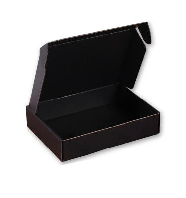 China Recycled Materials Recycled Matte Material Hot Selling Black Corrugated Shipping Boxes for sale