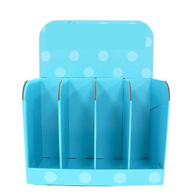 China Recycled Materials Full Color Printing Toys Corrugated Paper Packaging With Dividers Display Stand for sale