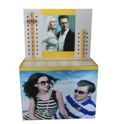 China Recycled Materials Customized Sizes Promotional Modern POP Retail Shape Sunglasses Display Stand for sale