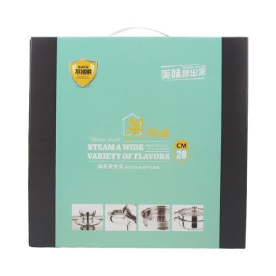 China Recycled Materials Carrying Packaging With Plastic Corrugated Handle Box for sale