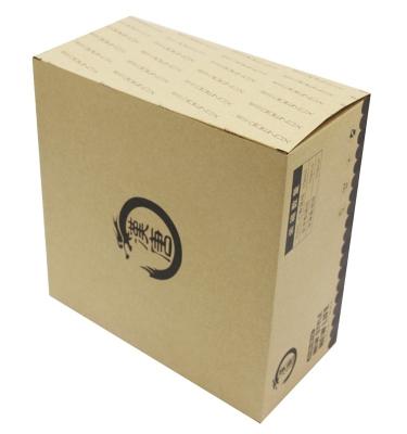 China Recycled Materials Oil Finish To Recycle Natural Brown Corrugated Paper Kraft Paper Box for sale