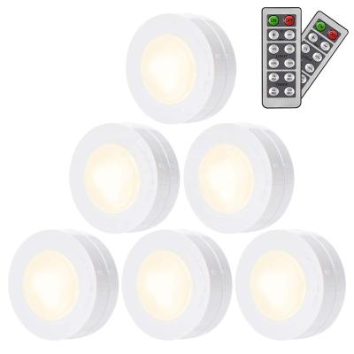 China Mini Wireless Closet Waterproof Remote Control Industrial Puck Lights Led Night Light for sale