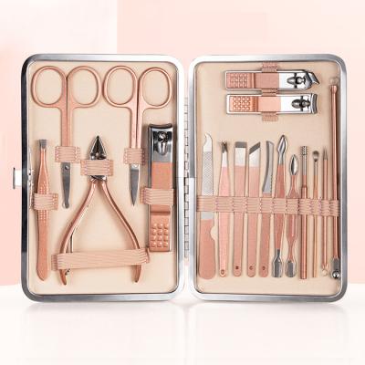 China Bulk Purchase Flexible Professional Type Nail Clipper Cuticle Set Manicure And Pedicure Instrument Set for sale