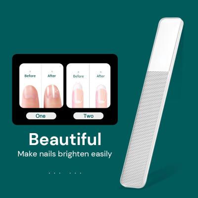 China High Quality Nano Glass Nail File Customized Durable Professional Accepted Logo Polishing Manicure Art Tool for sale