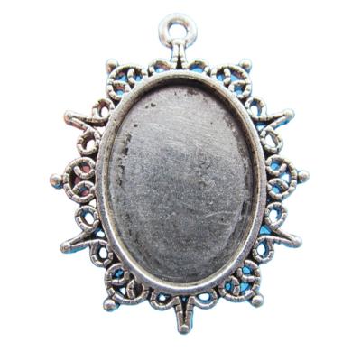 China Factory new product promotion eco-friendly Chinese antique silver charm pendant tray for sale