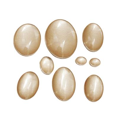 China Good Quality 18MMX25MM Eco Friendly Oval Clear Glass Cabochon DIY Accessories Jewelry for sale