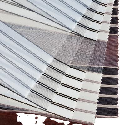 China 2021 new blackout fabric zebra roll blinds pure manufacturer light filter shade blackout fabrics double printed supplier wholesale for sale